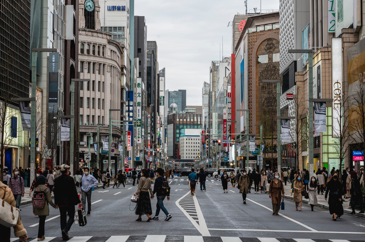 People walking in Tokyo Japan