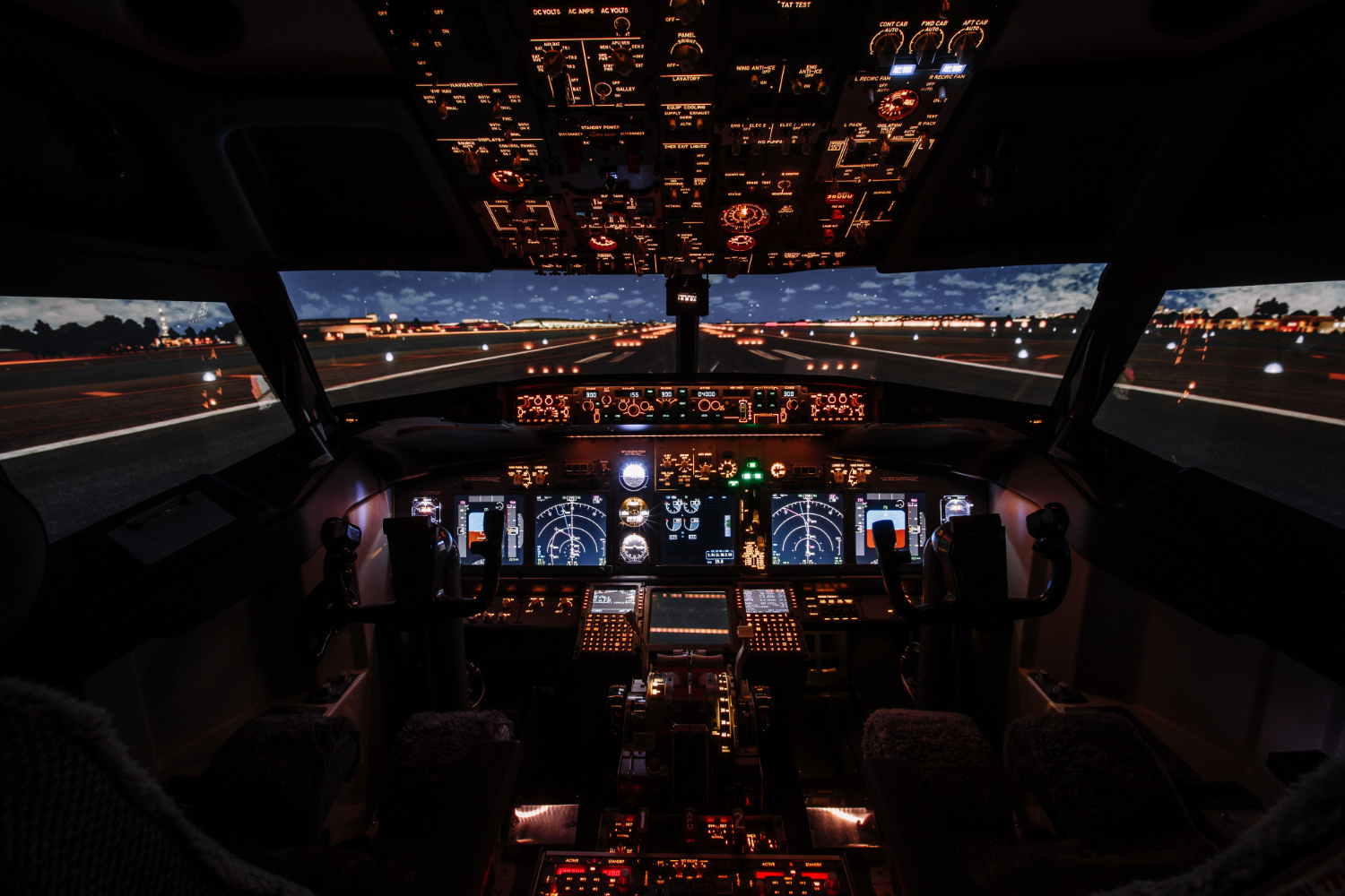 plane cockpit 