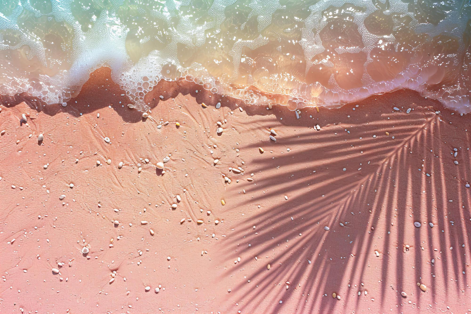 Sand from the "pink beach"