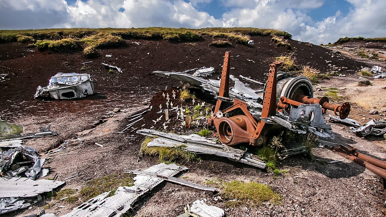 B-29 wreckage