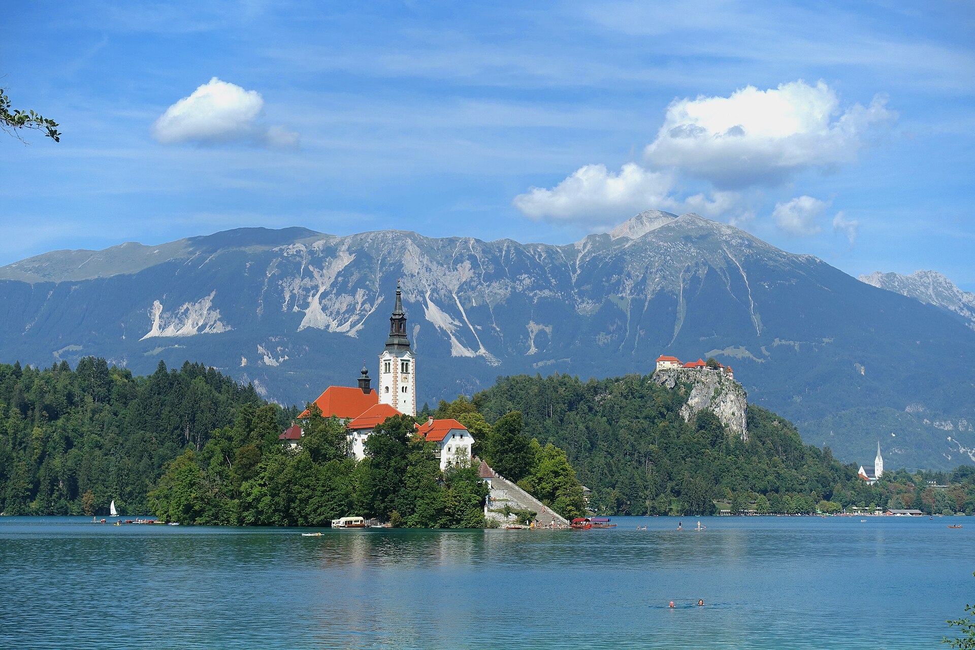 Slovenian lake church