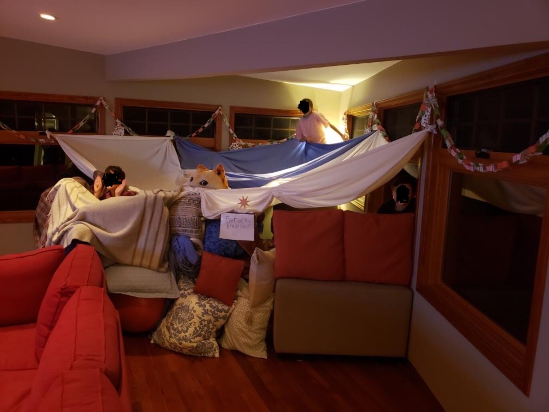 forts with couch cushions and blankets