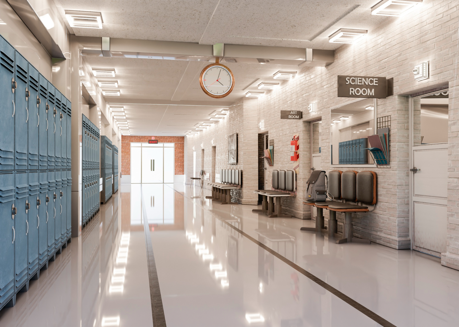 School Hallway