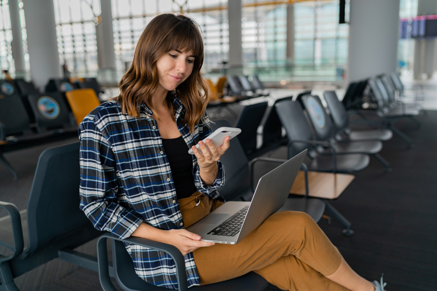 woman at airport