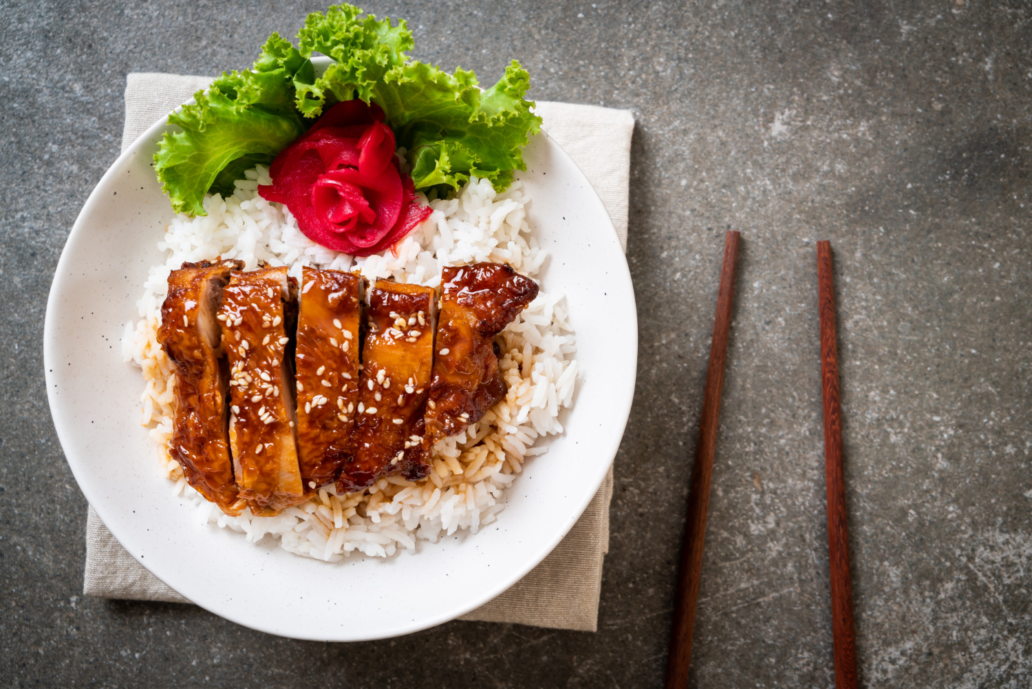 Soya Sauce Chicken Rice
