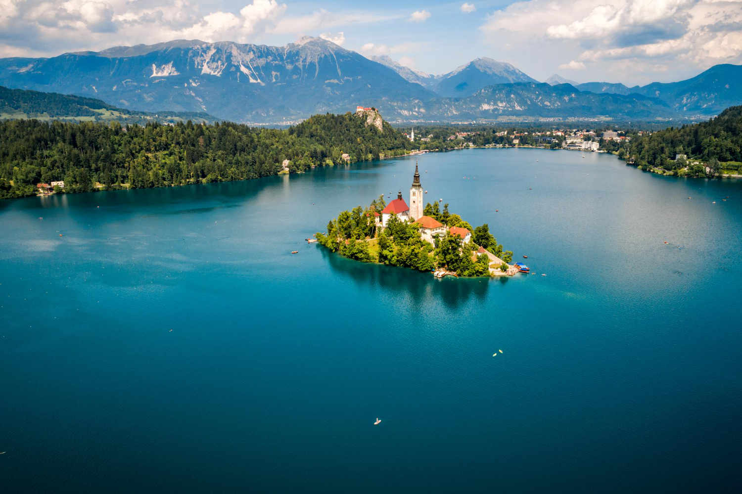 Slovenian lake church