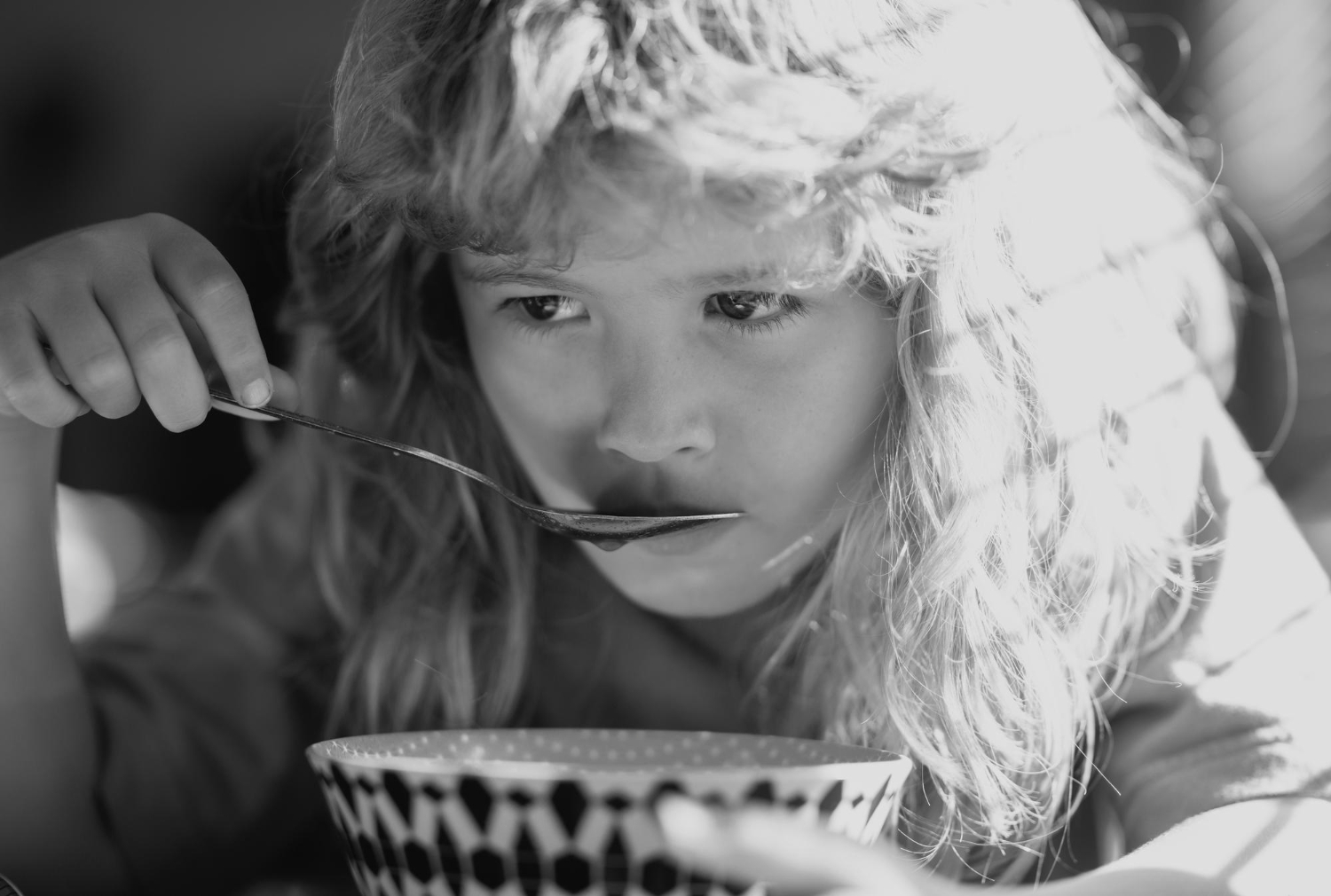 girl eating