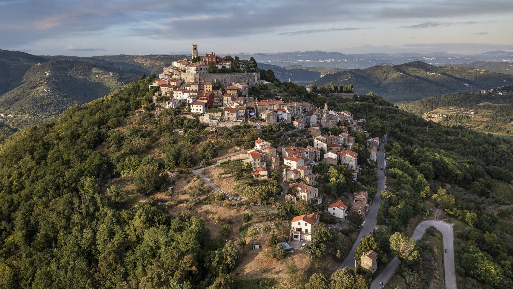 The Croatian medieval town perched 277 meters above the valley, accessible only by climbing 1,052 stairs