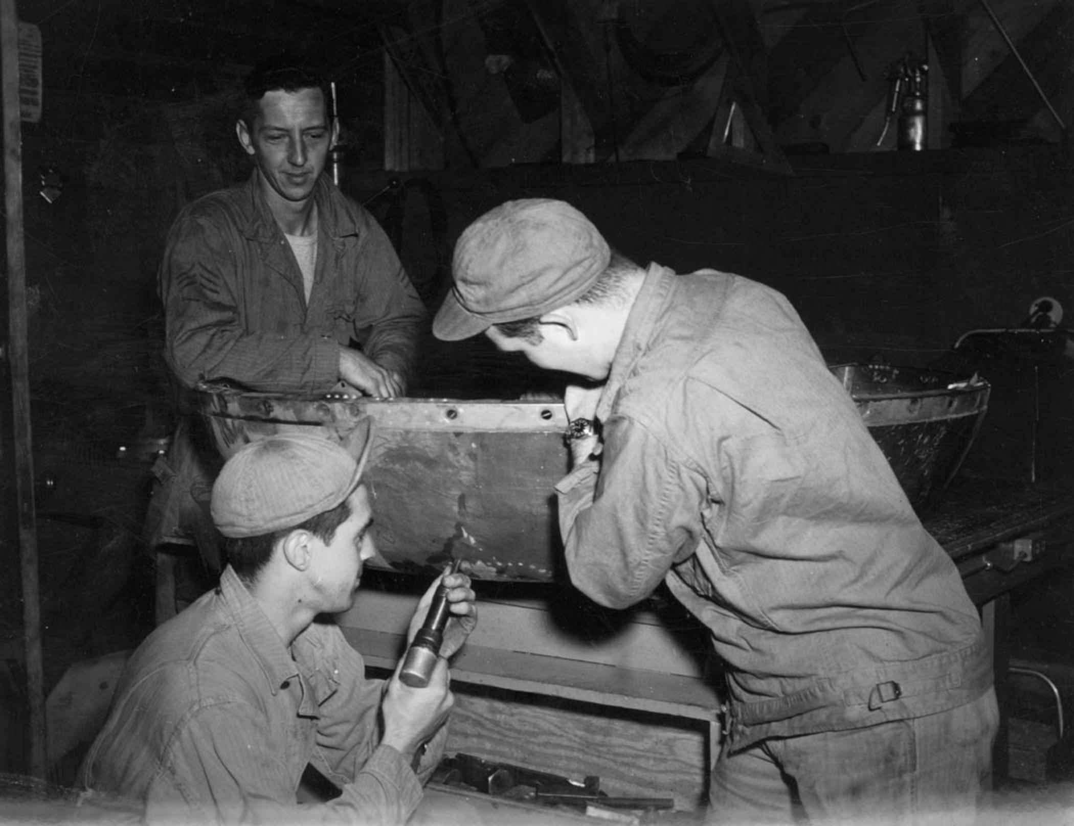 People working