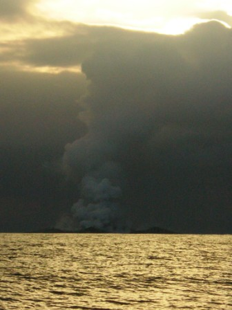 volcanic island