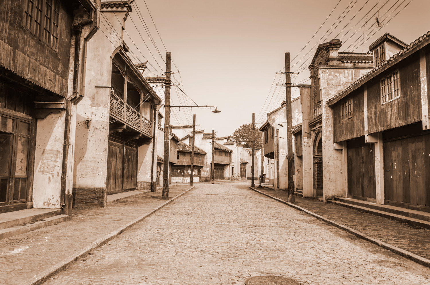vintage side walk