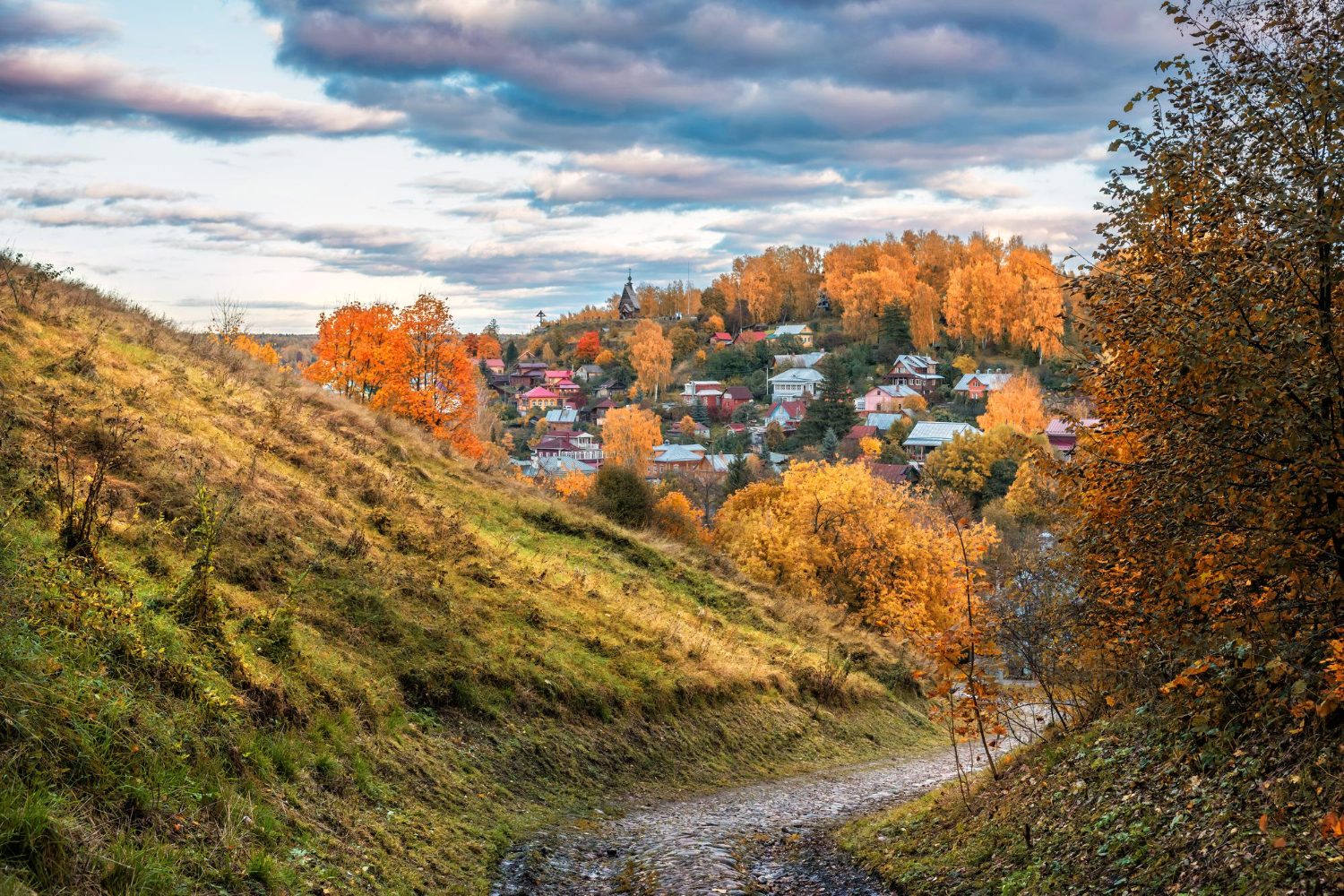 Town In Autumn