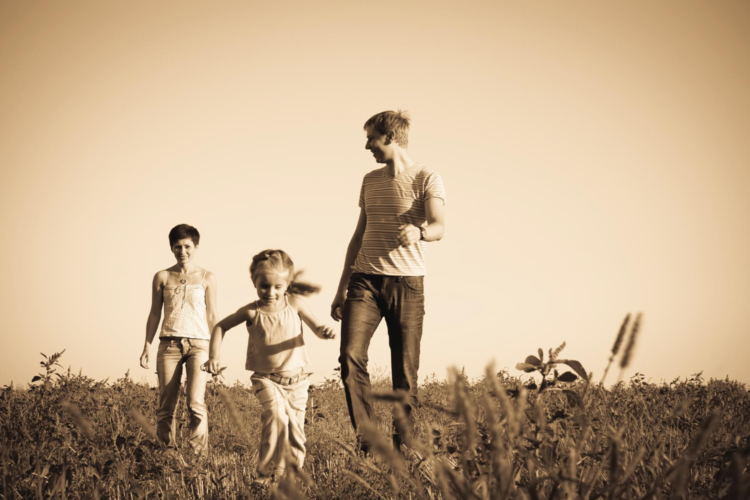Vintage American Family