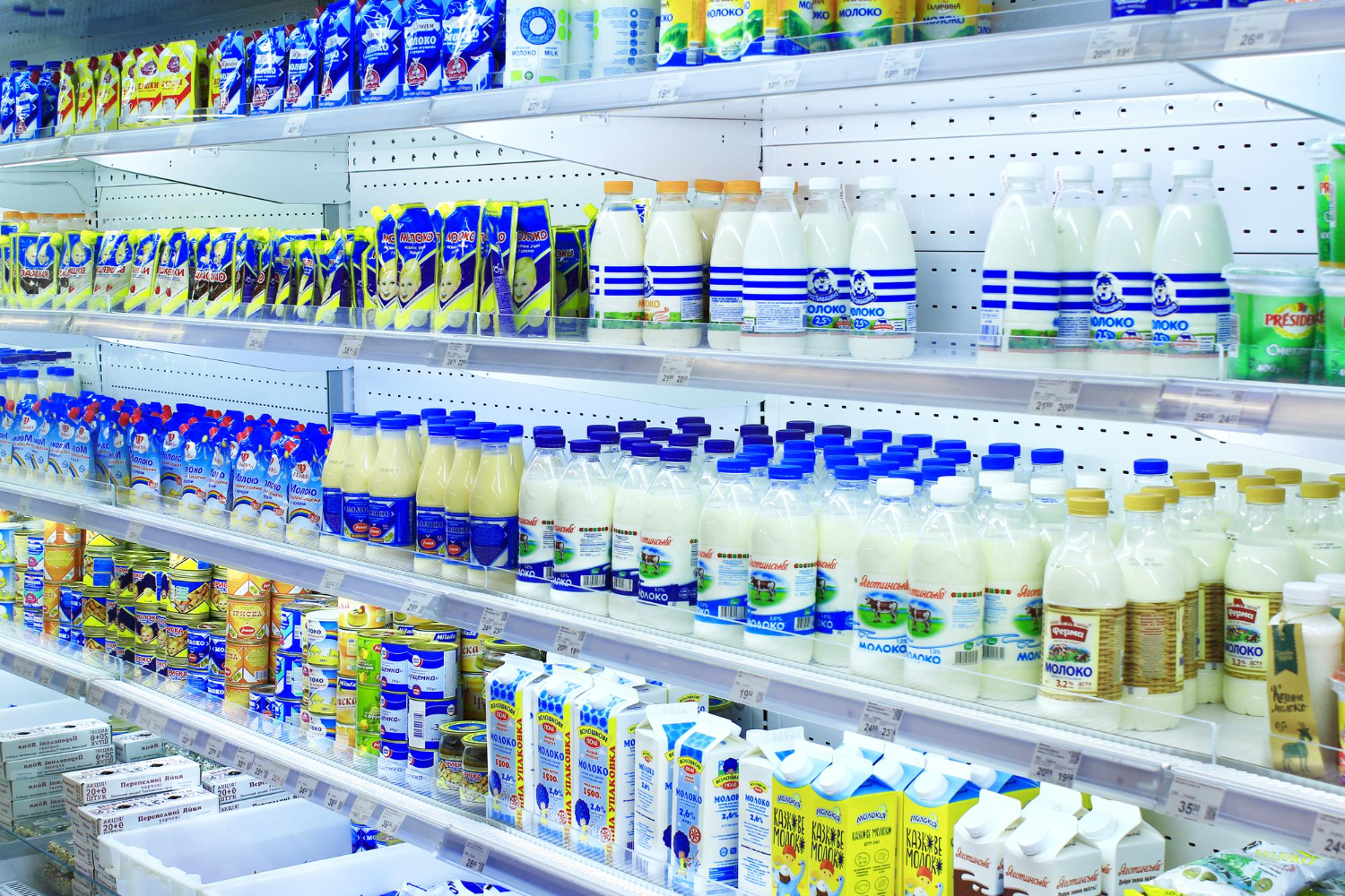 Milk at the Grocery Store