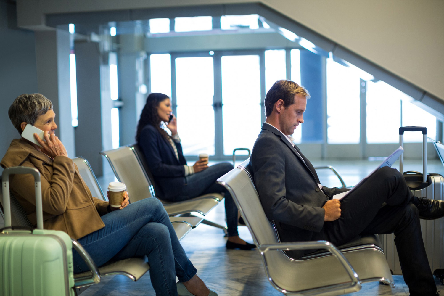 Traveler on Airport