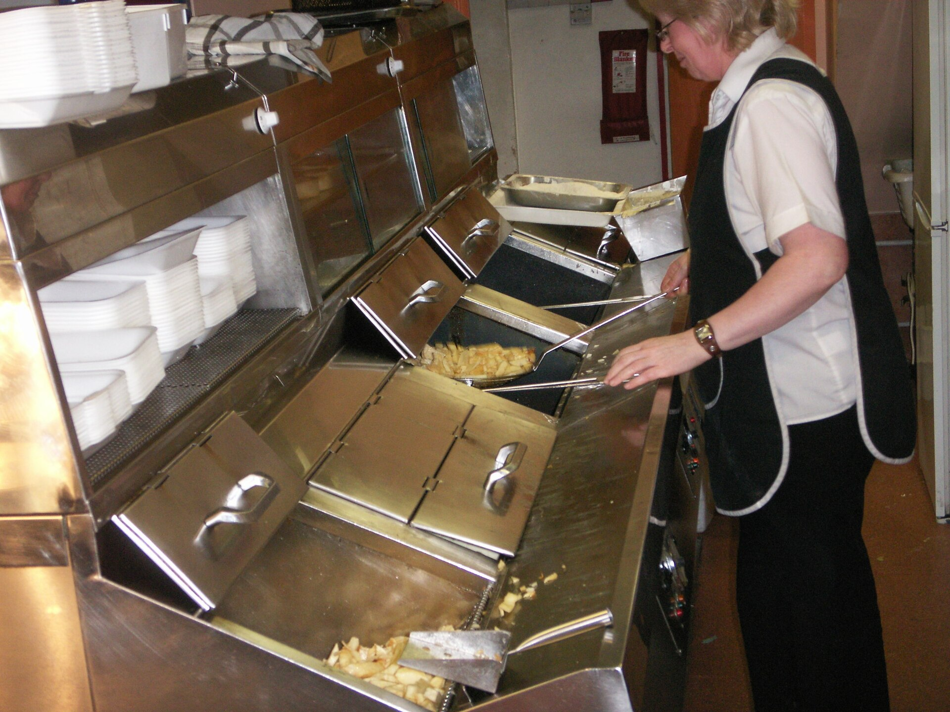 Working the Fryer