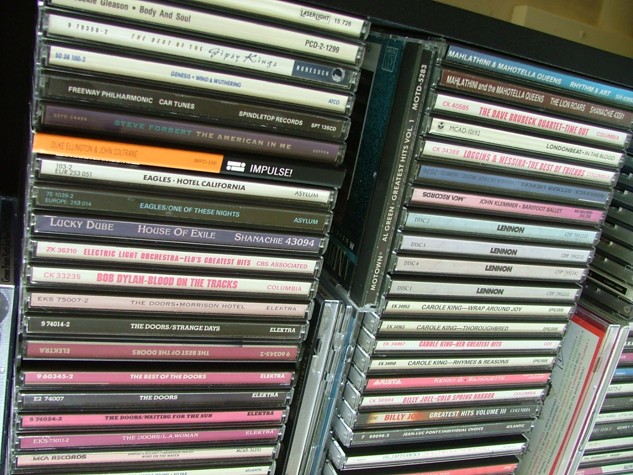 Stacks of CDs