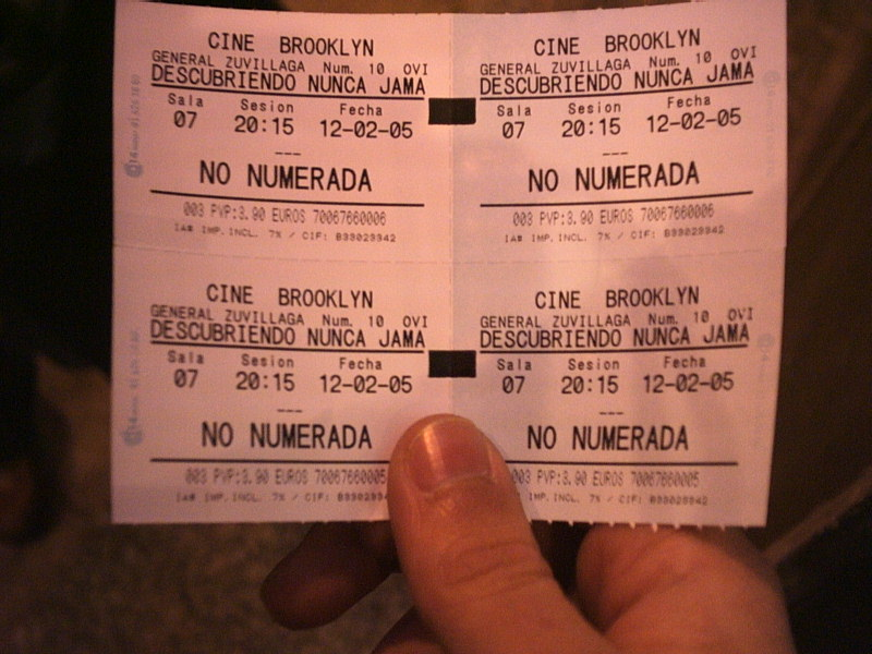 A Movie Ticket