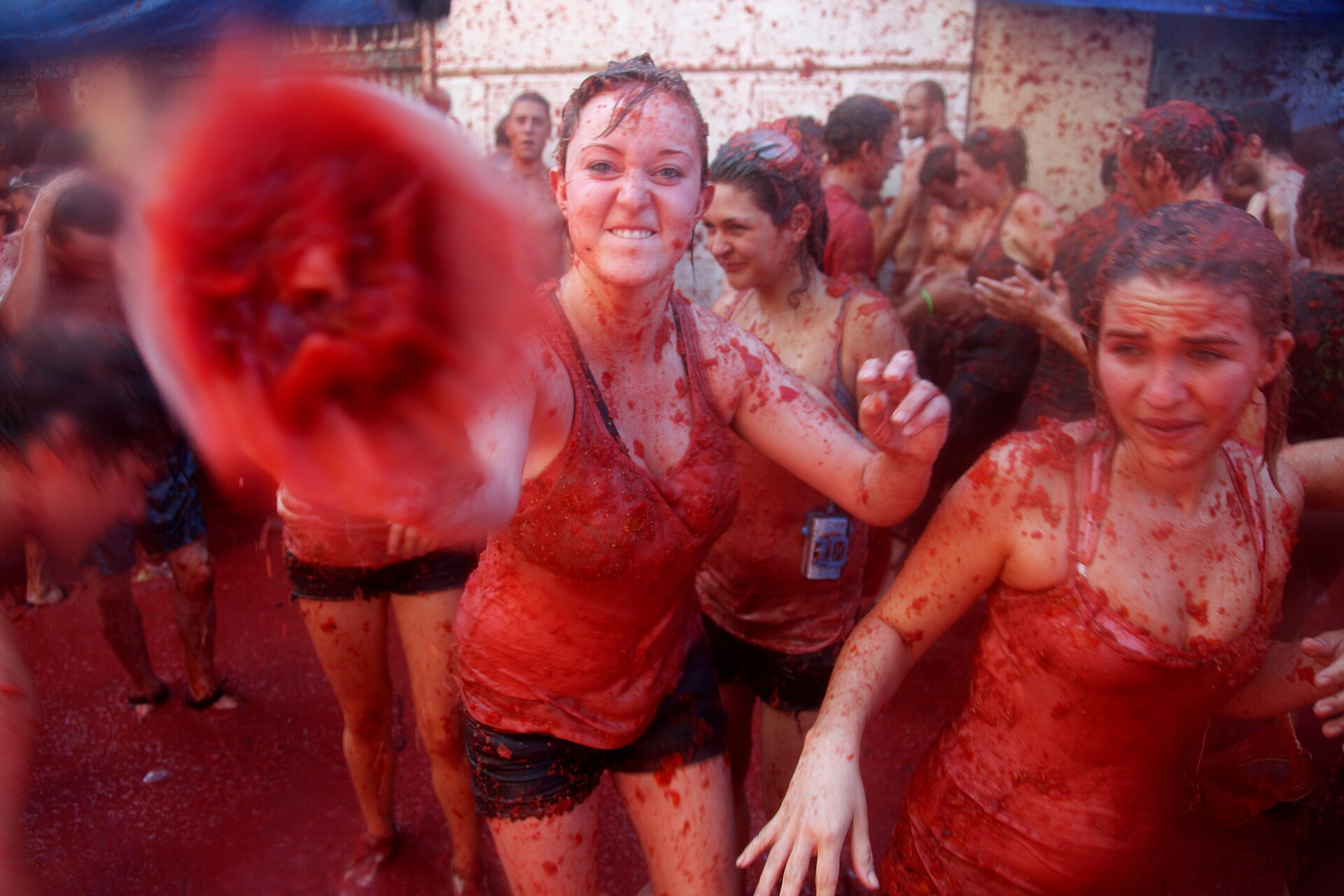 La Tomatina in Spain