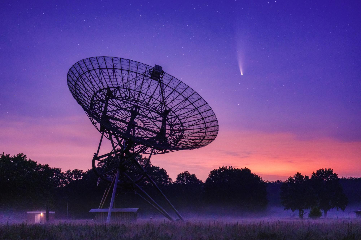 Radio telescope night