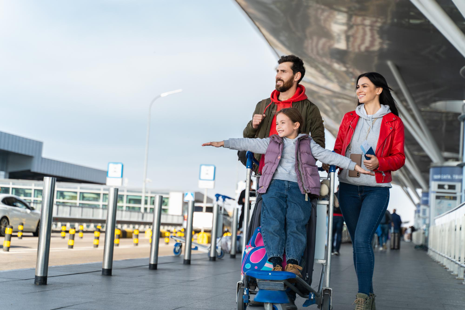 Family on Airport