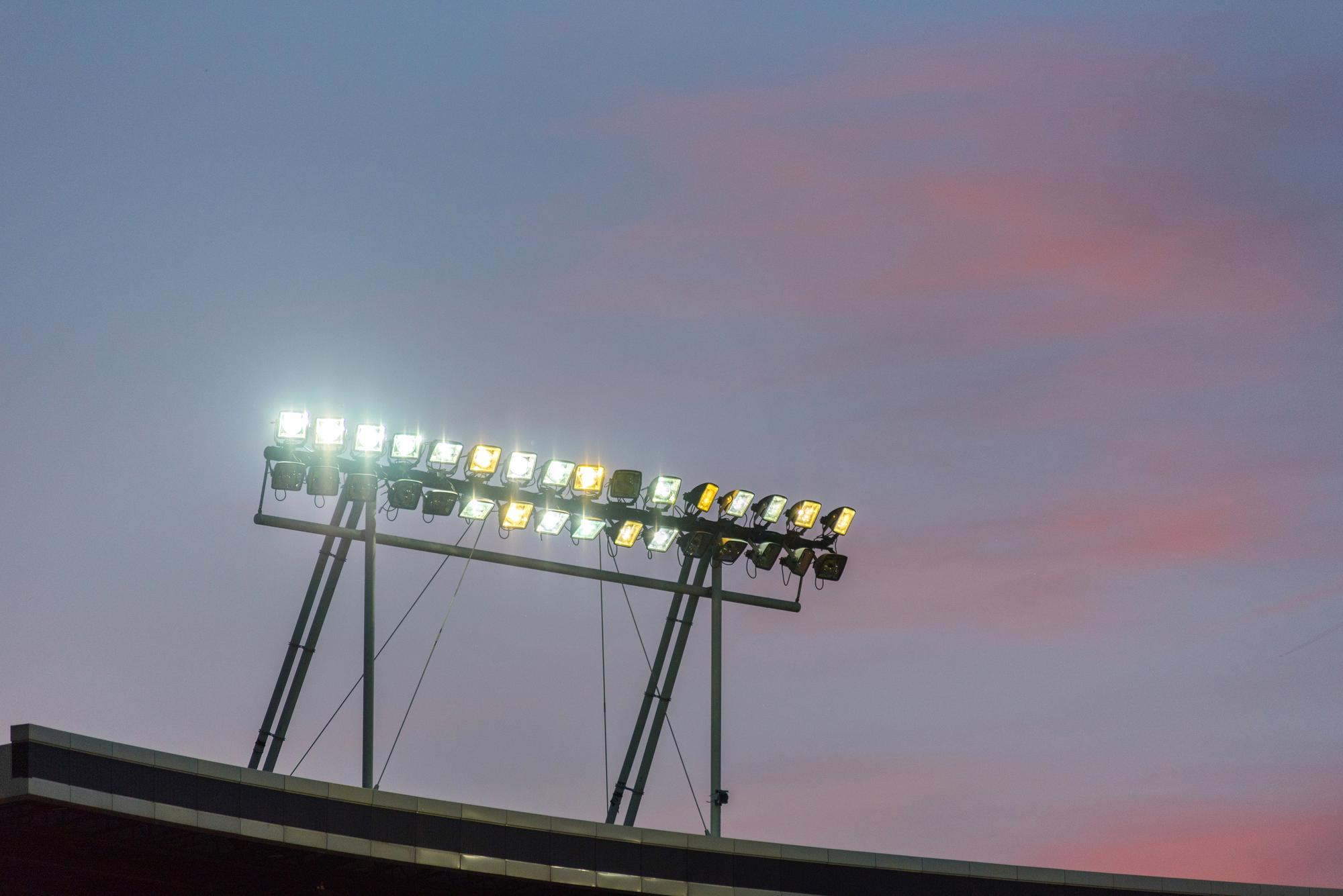 stadium floodlights