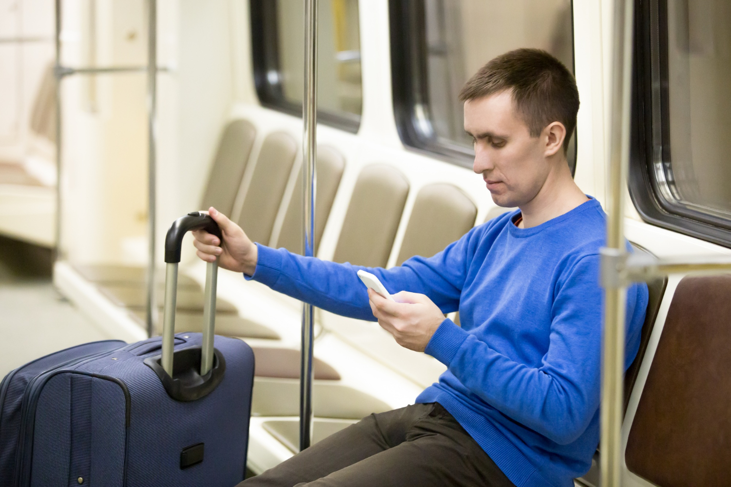 Traveler in Train