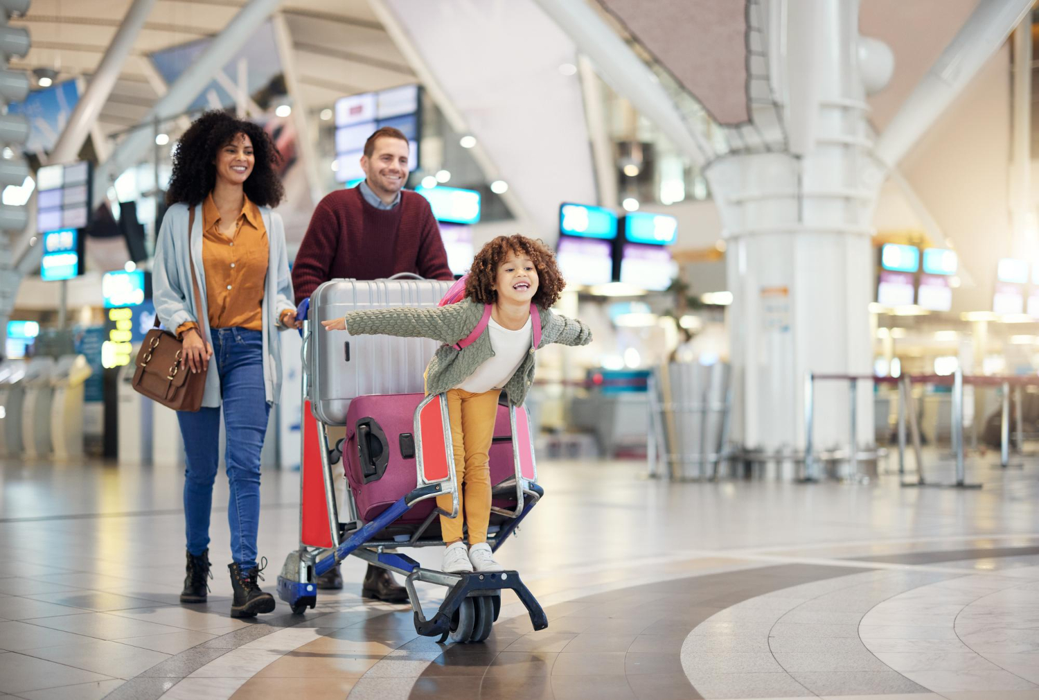 Family on Airport