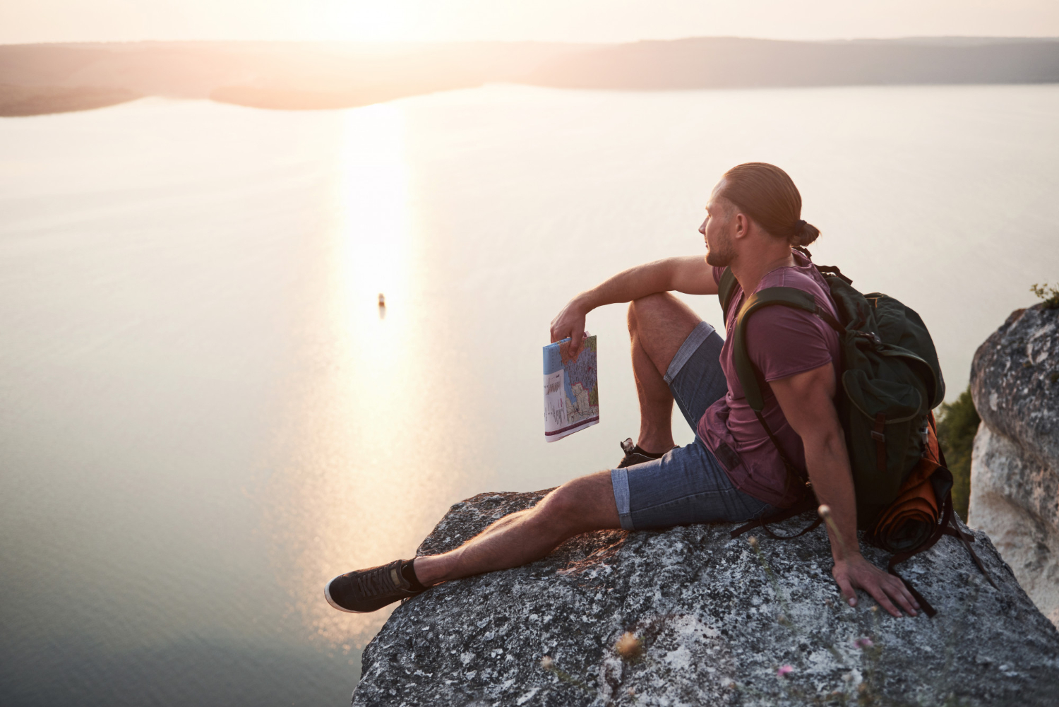 relaxed traveler