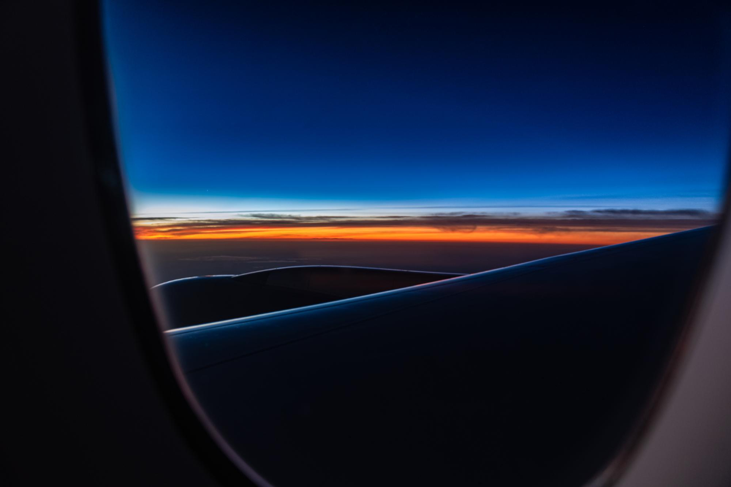 airplane night sky