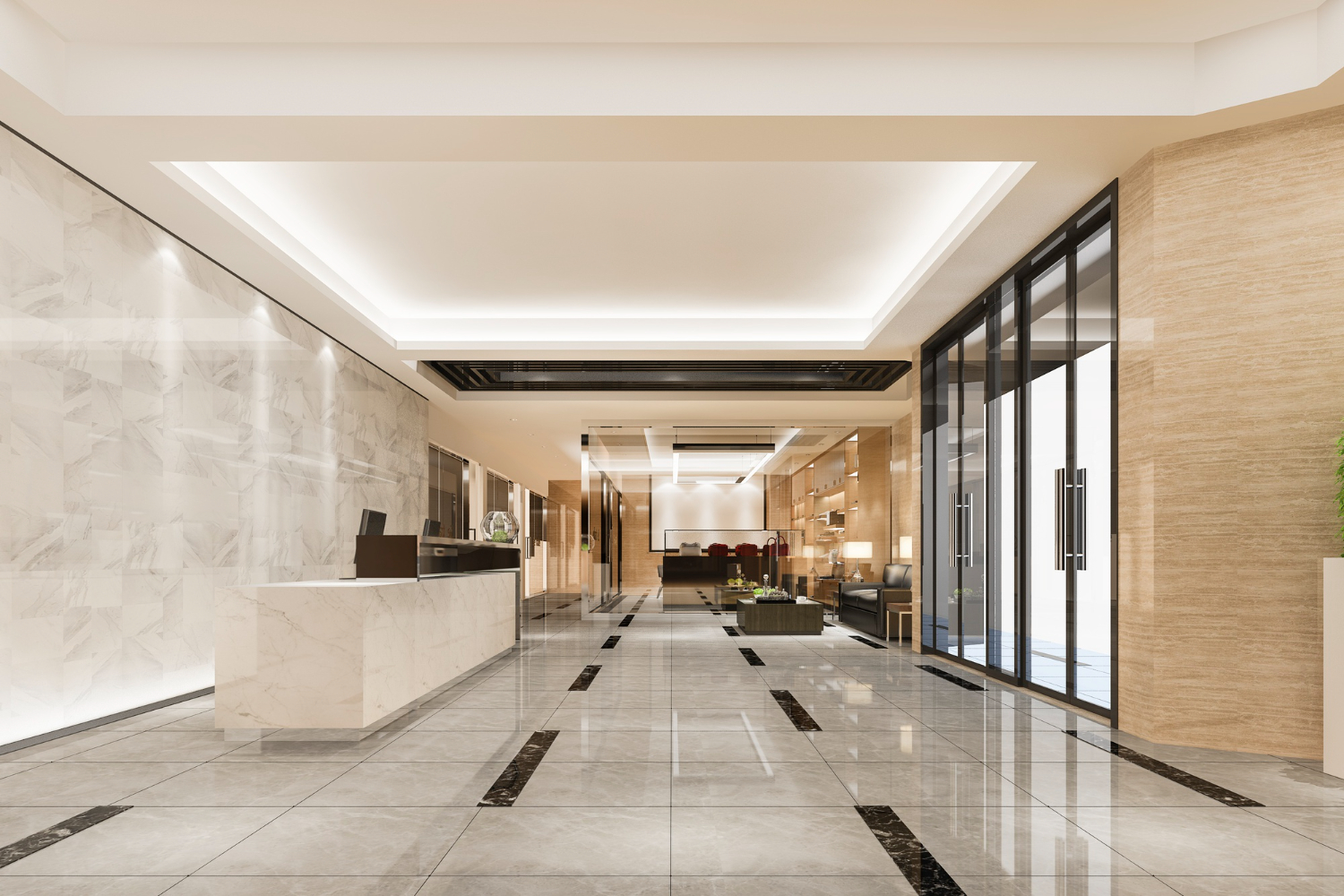 hotel lobby