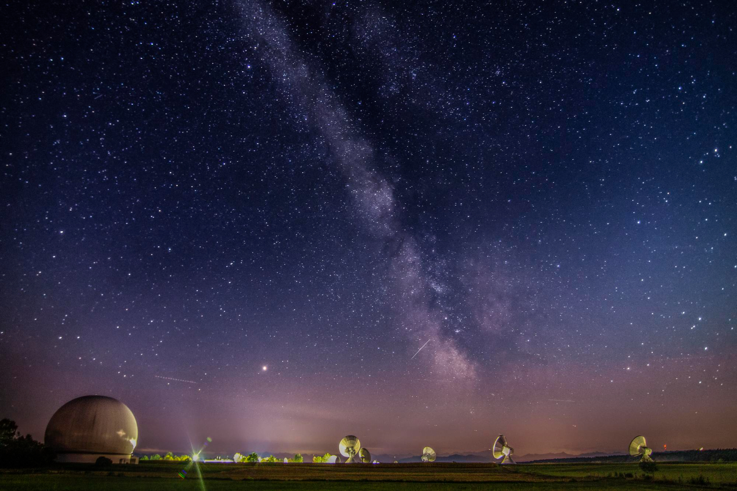 Radio telescope night