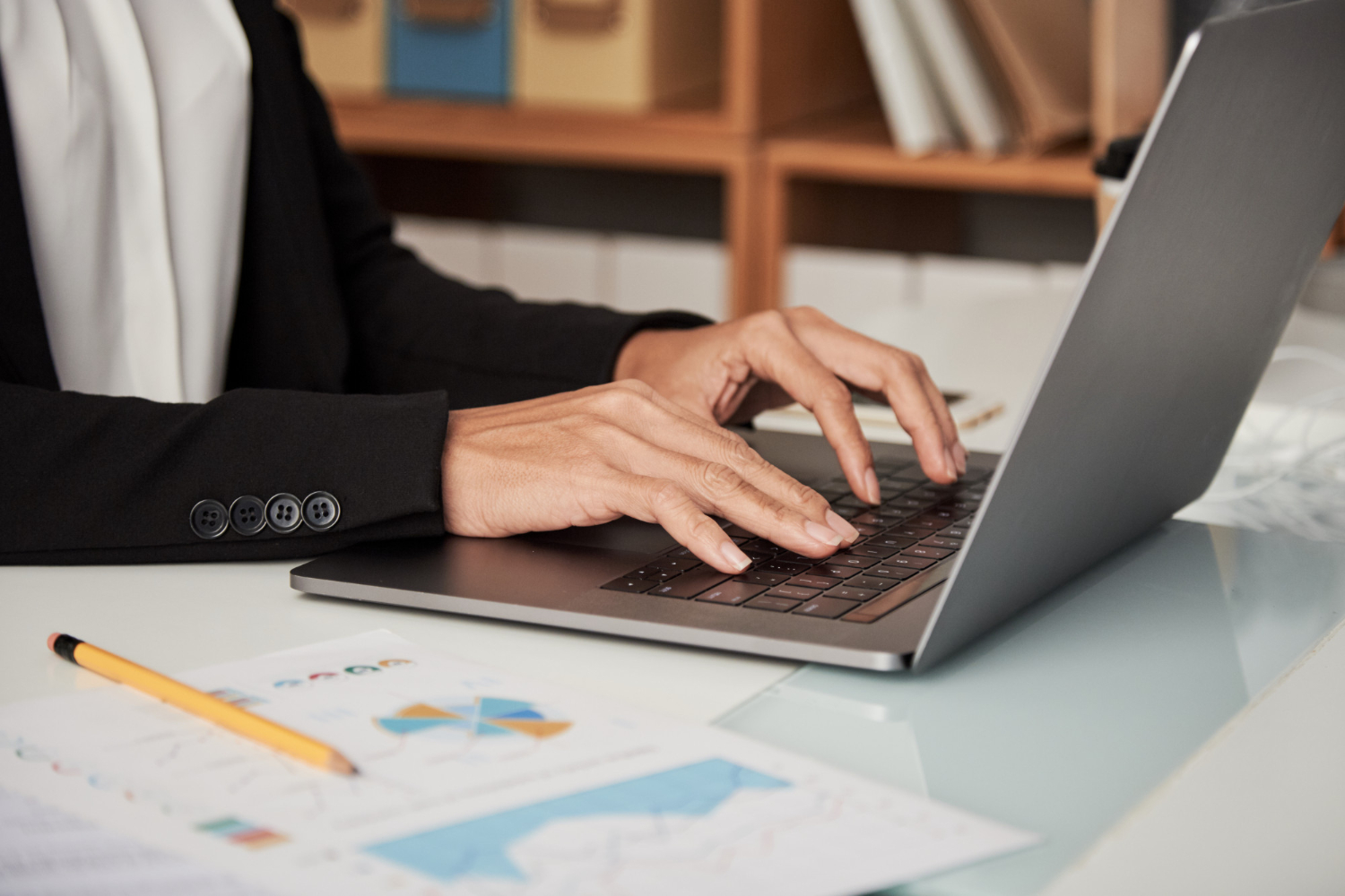 traveler reviewing documents