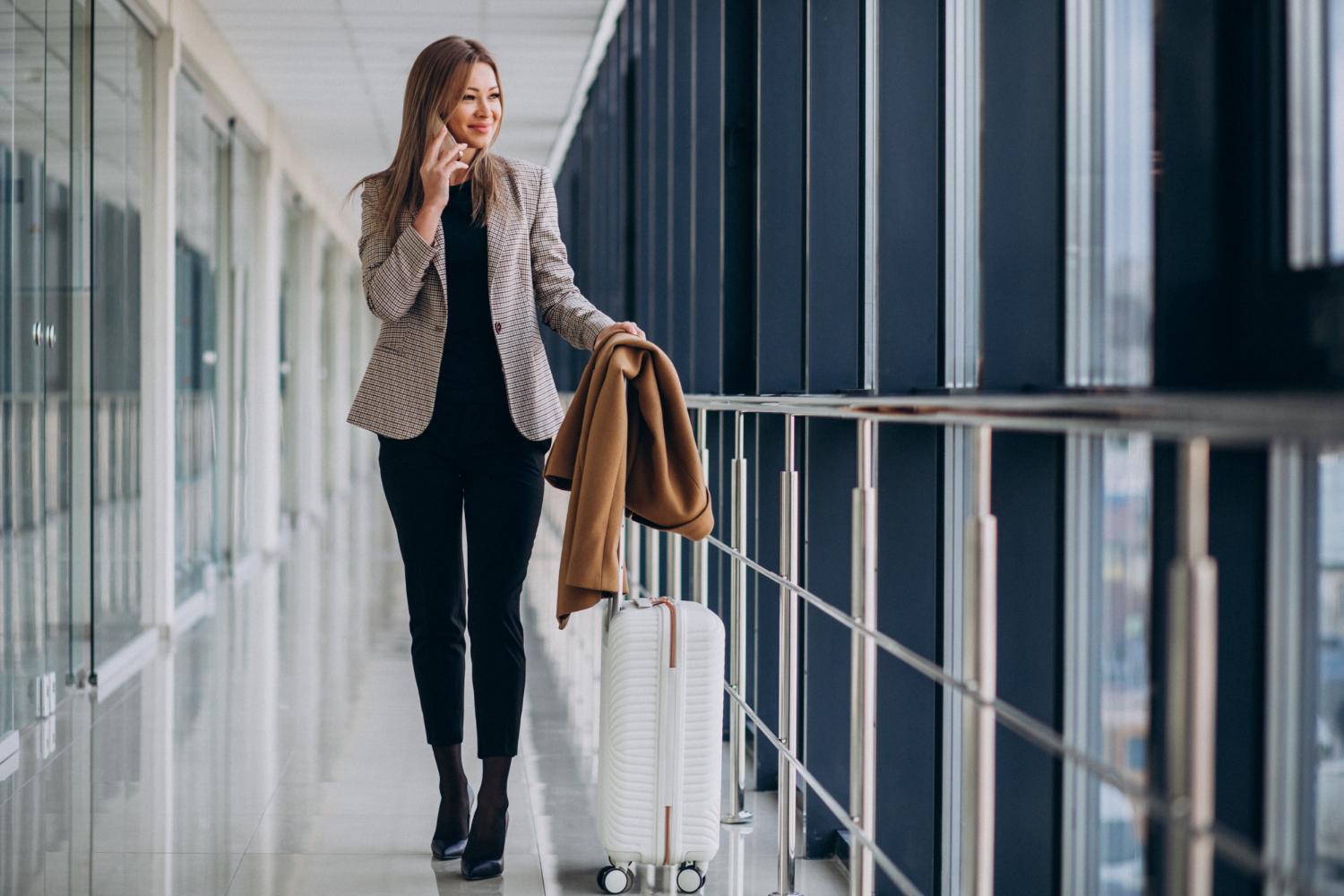 Airport terminal Traveler