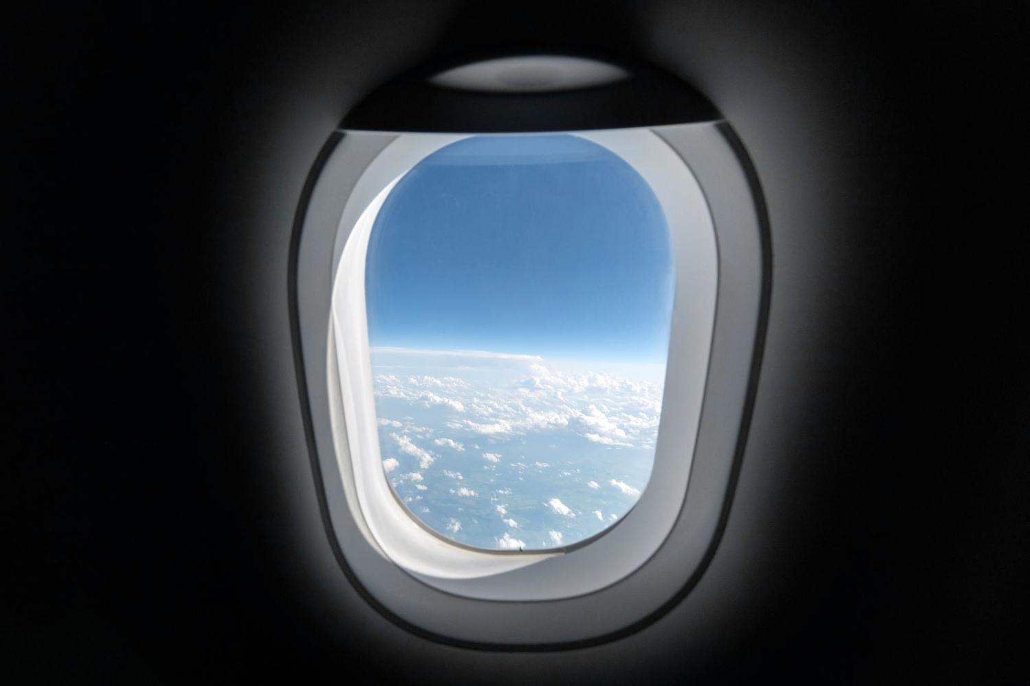 airplane window sky
