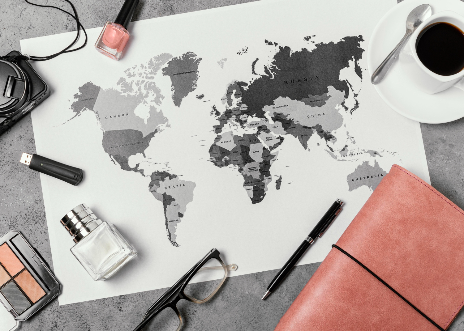 world map