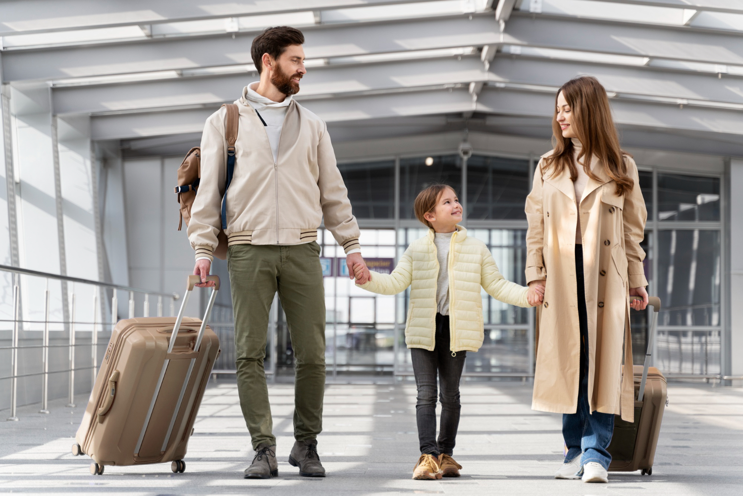 Family on Airport