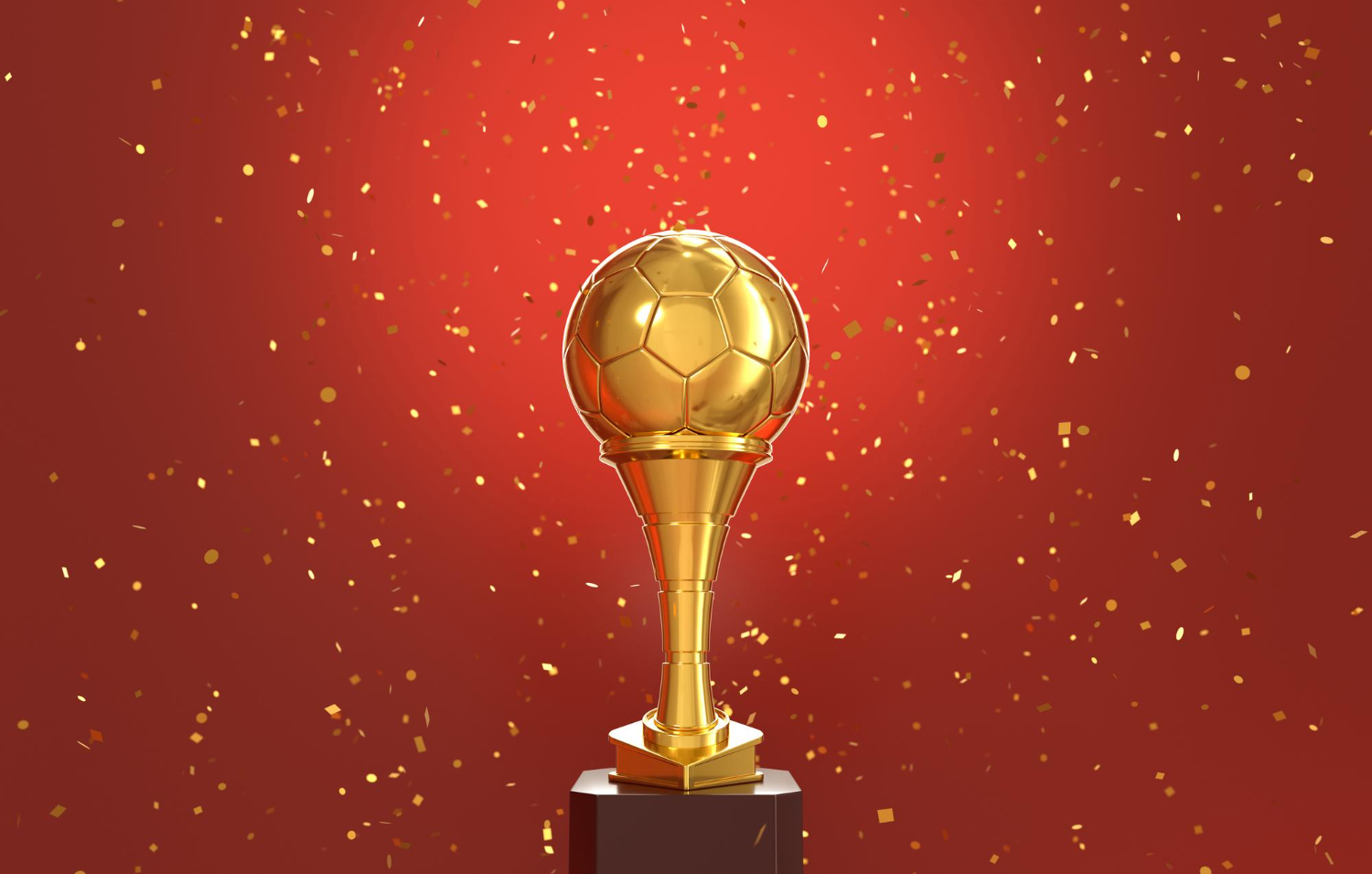 soccer celebration trophy
