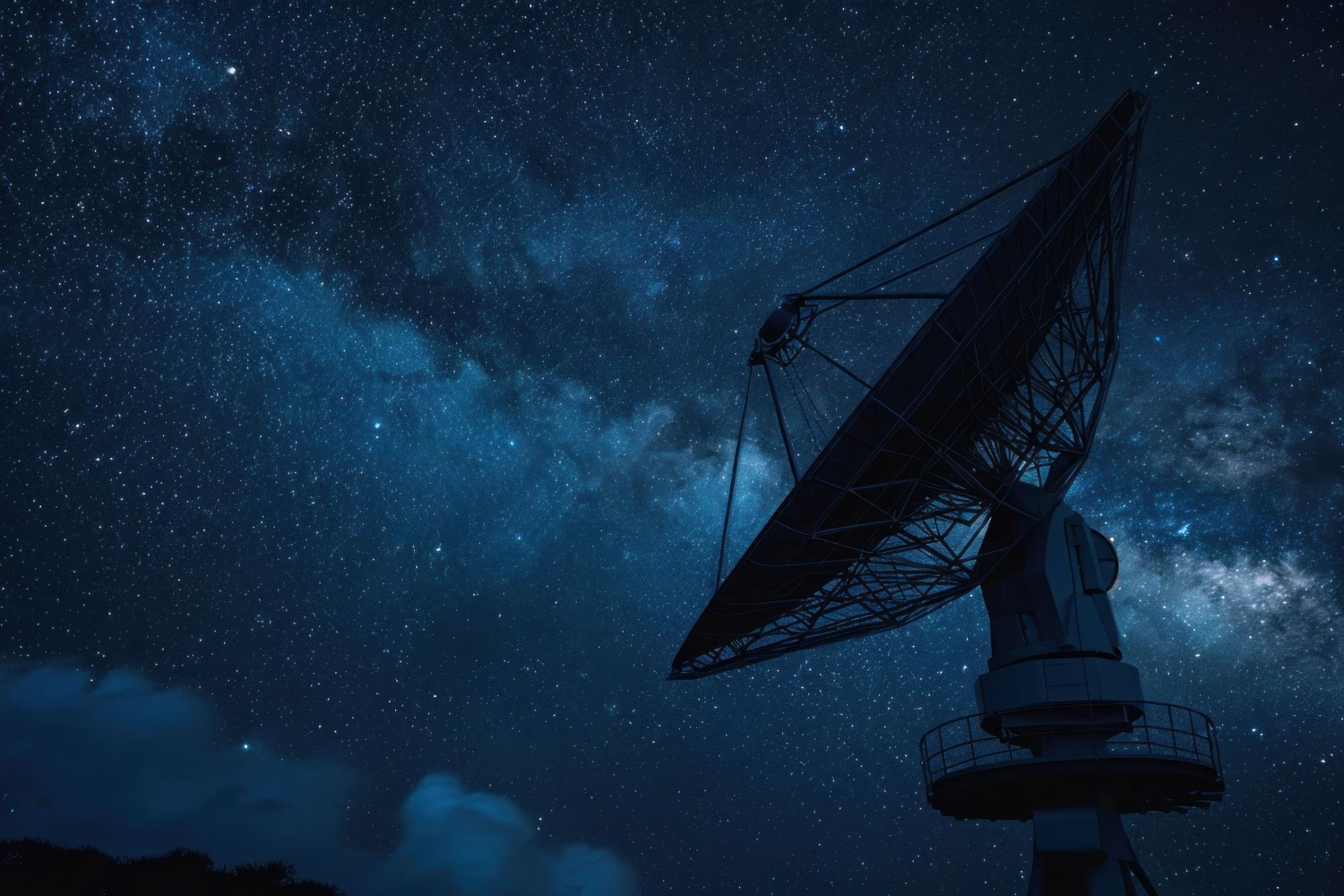 Radio telescope night