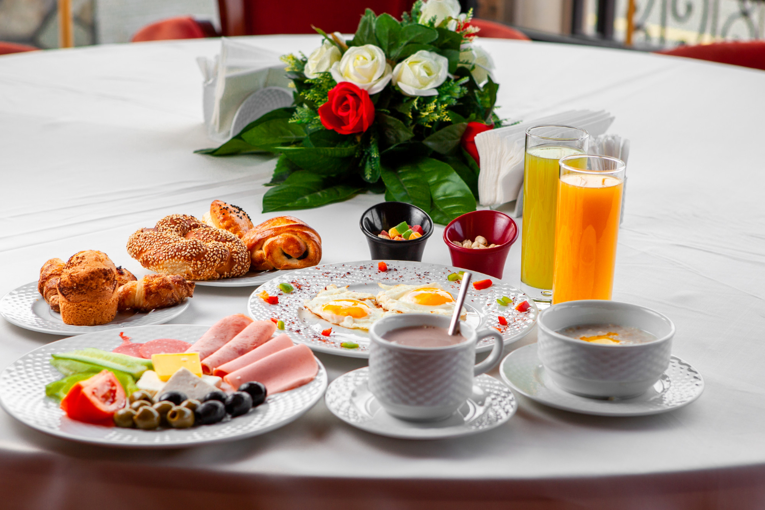 breakfast table