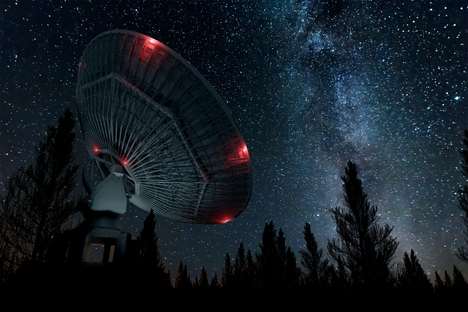 Radio telescope night