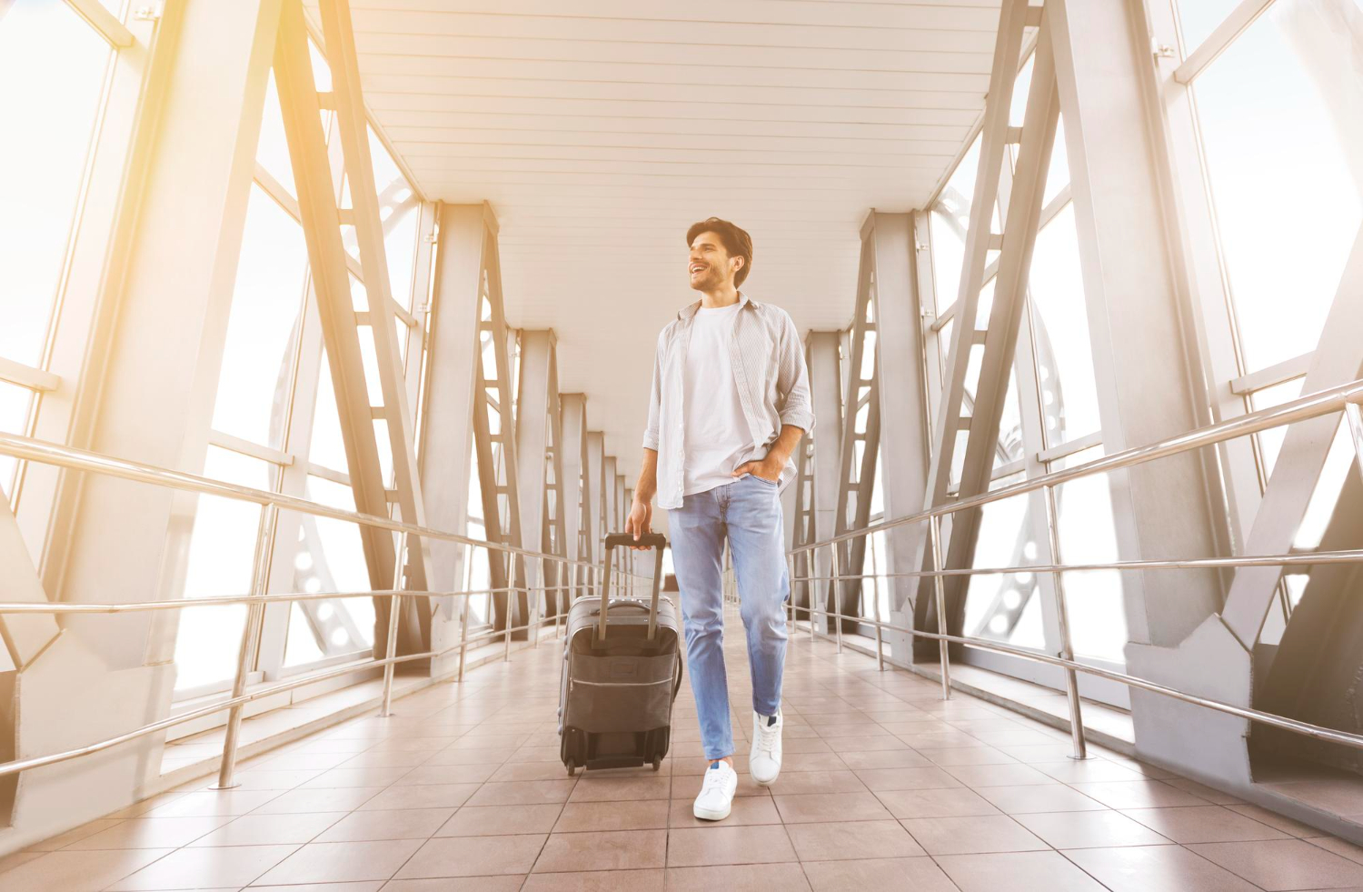 Airport terminal Traveler