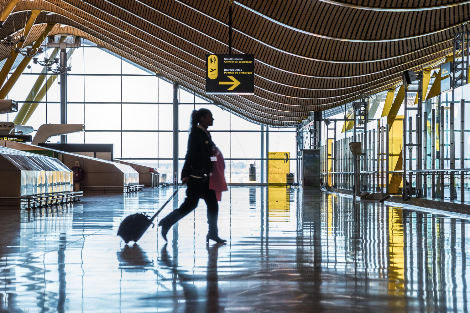 Traveler on airport
