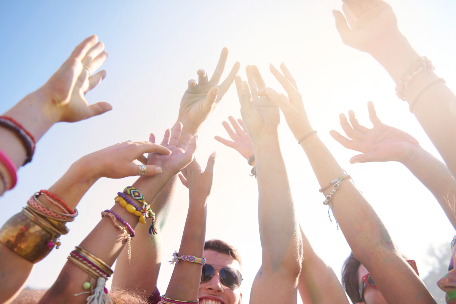 summer festival crowd
