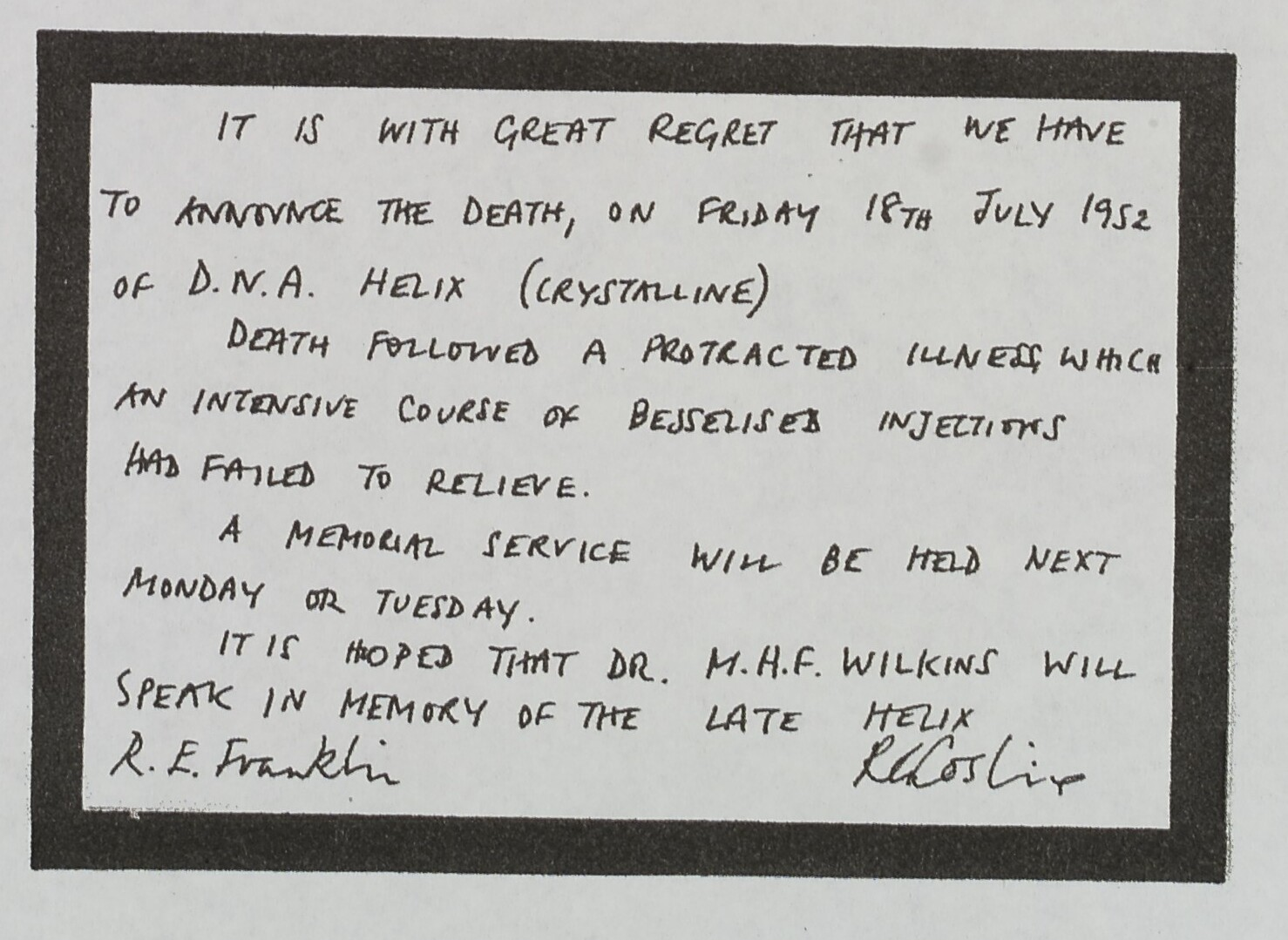 Rosalind Franklin