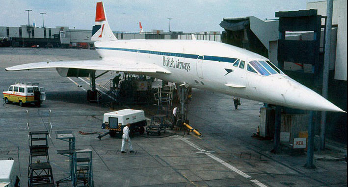 Concorde supersonic aircraft