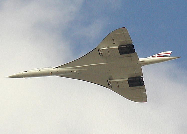 Concorde supersonic aircraft