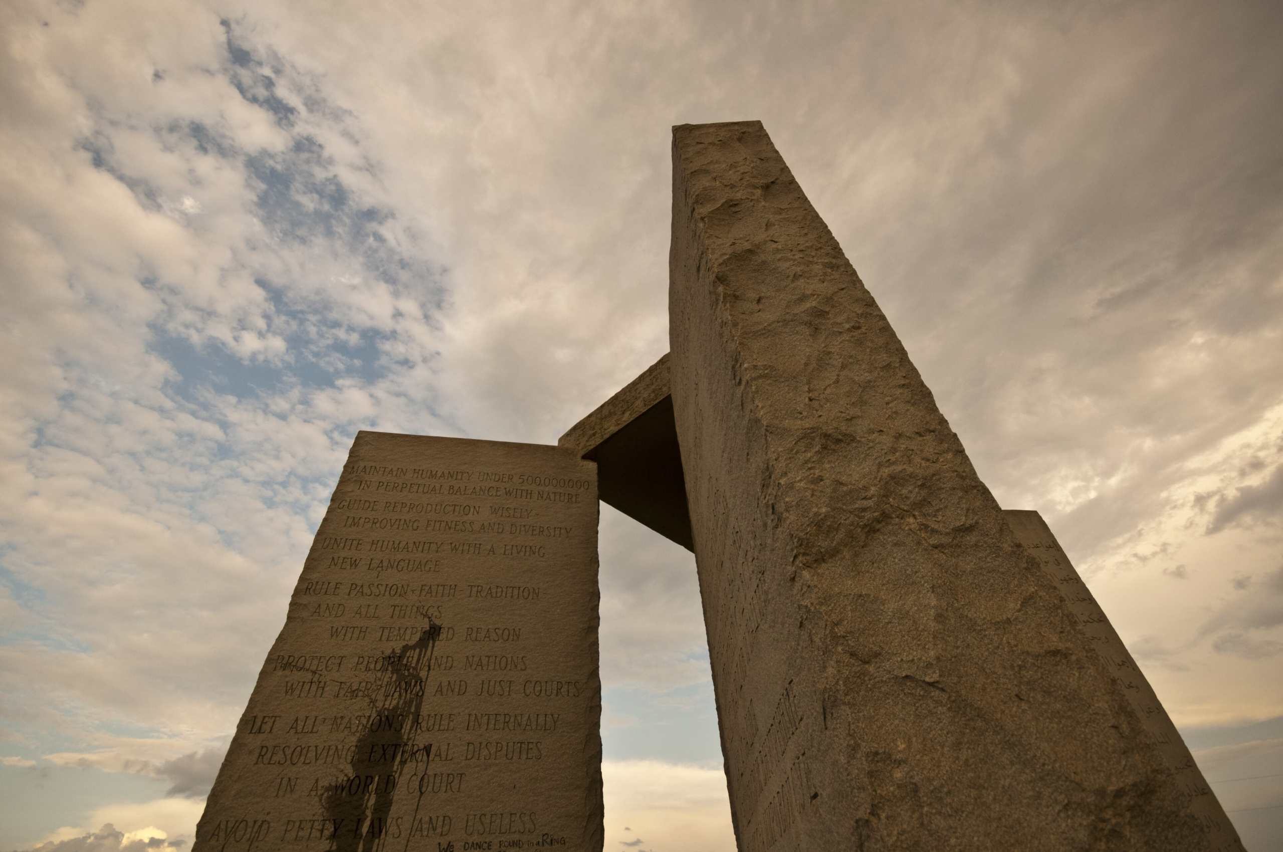 Georgia Guidestones granite monument