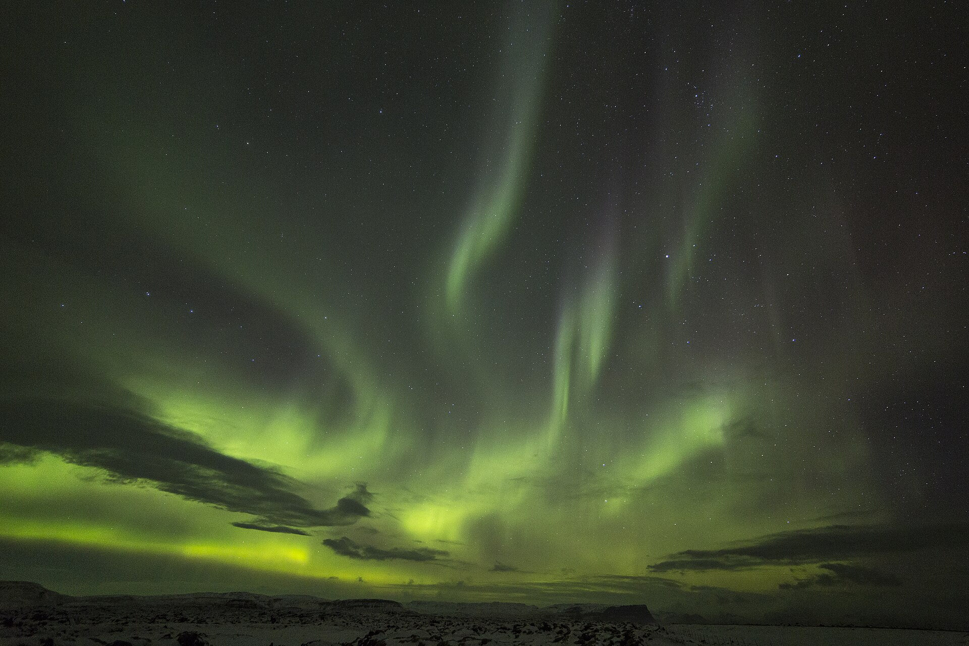 aurora borealis night sky