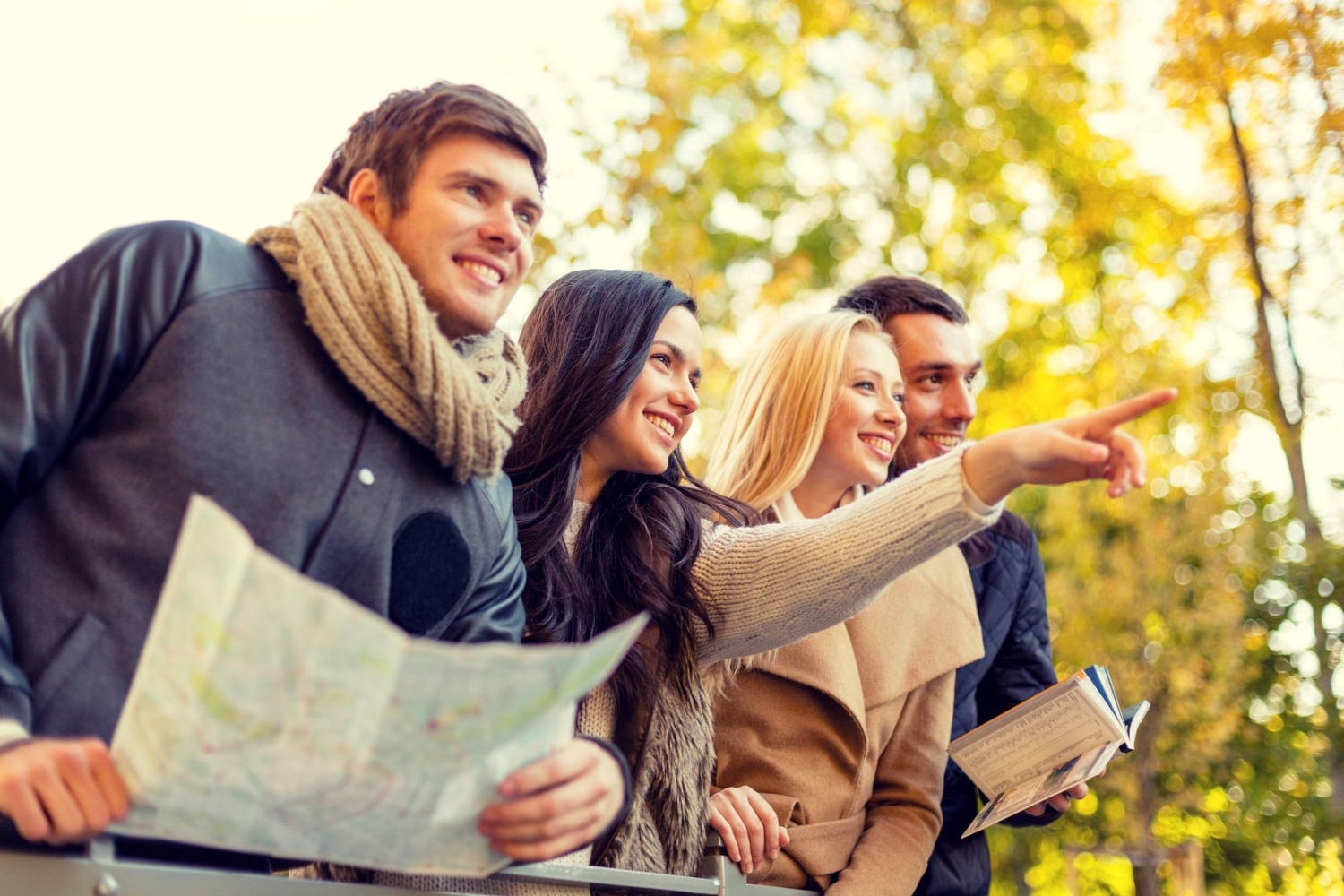 Friends group photo travel